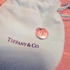 Authentic Tiffany & Co. Sterling Silver “K” Initial Pendant